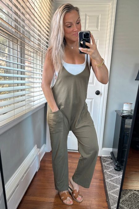 Oversized jumpsuit. Adjustable straps with front pockets. Super comfy for easy casual wear. Comes in tons of colors. Wearing a size small. 5’5"

#LTKover40 #LTKfindsunder50