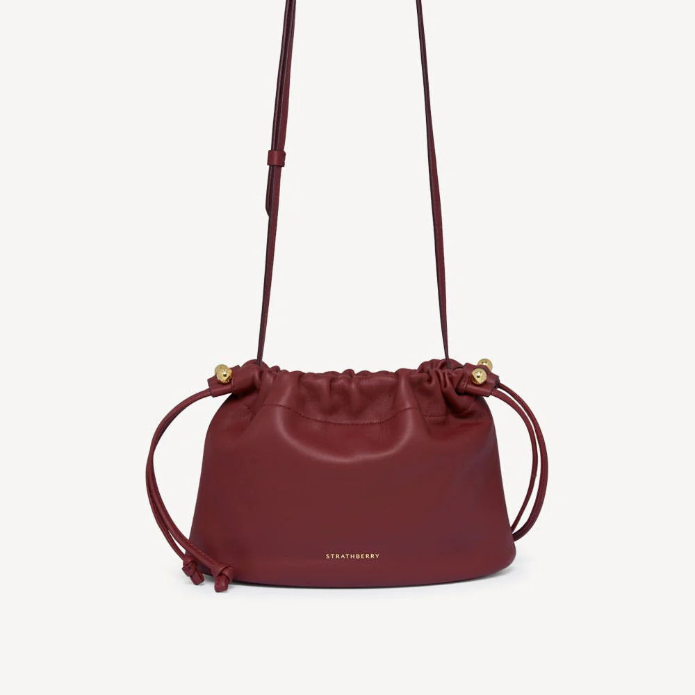 Strathberry - Charlotte Drawstring - Red / Burgundy | Strathberry