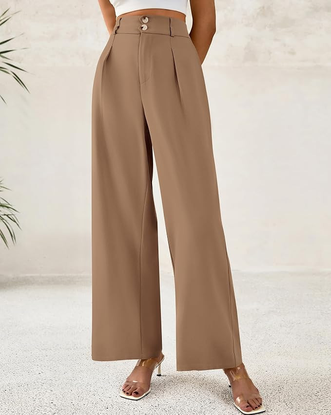 BTFBM Wide Leg Dress Pants Women Business Casual Outfits | Amazon (US)