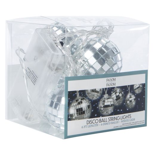 disco ball string lights 6ft | Five Below