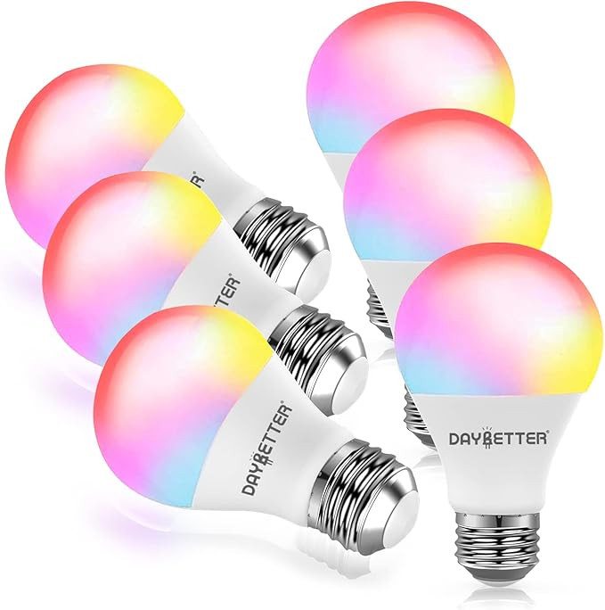 DAYBETTER Smart Light Bulbs, RGBCW Wi-Fi Color Changing Led Bulbs Compatible with Alexa & Google ... | Amazon (US)