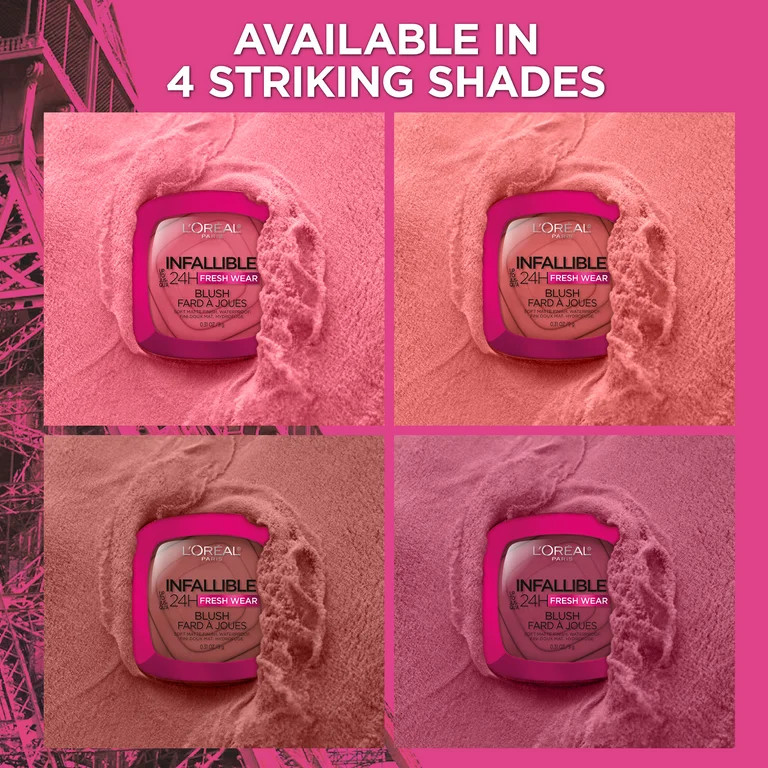 L'Oreal Paris Infallible Up to 24H Fresh Wear Soft Matte Blush, Confident Pink, 1 kit | Walmart (US)