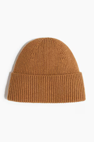 Rib-Knit Wool-Blend Hat | H&M (US + CA)