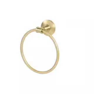 Parsons Towel Ring Brushed Gold | The Home Depot