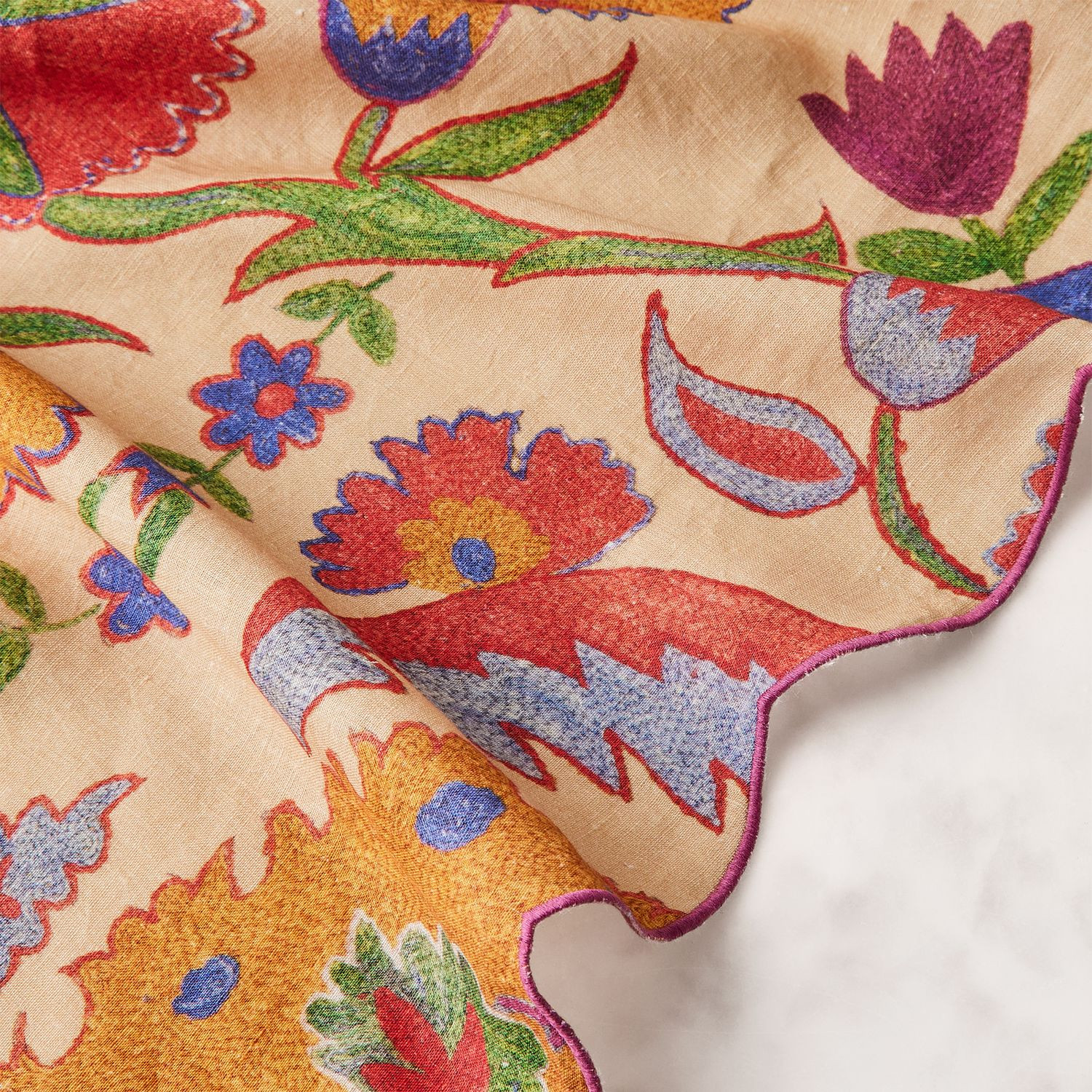 Food52 x St. Frank Bright Botanical Suzani Tablecloth | Food52