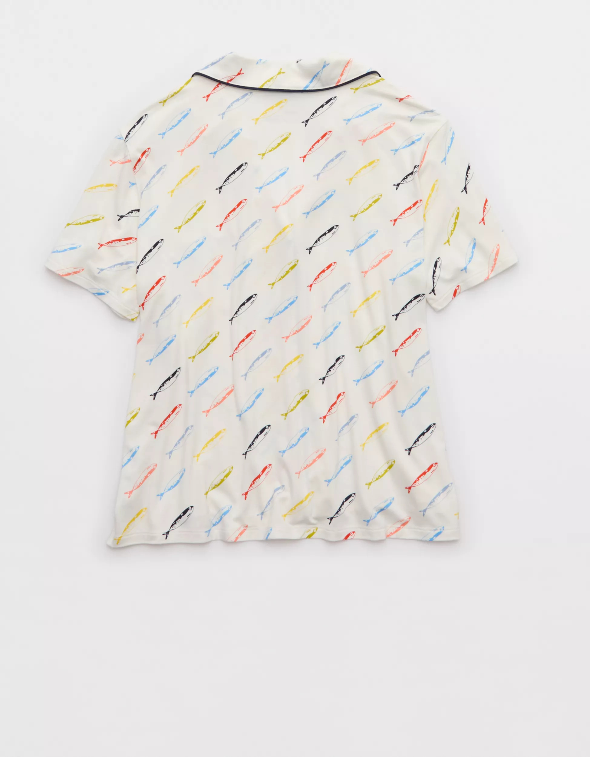 Aerie Real Soft® Short Sleeve Pajama Shirt | American Eagle Outfitters (US & CA)