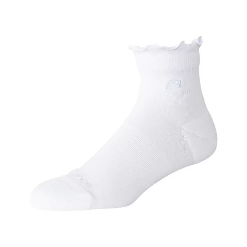 New Balance Unisex Active Premium Ruffle Socks 1 Pair - White (Size S) | New Balance Athletics, Inc.