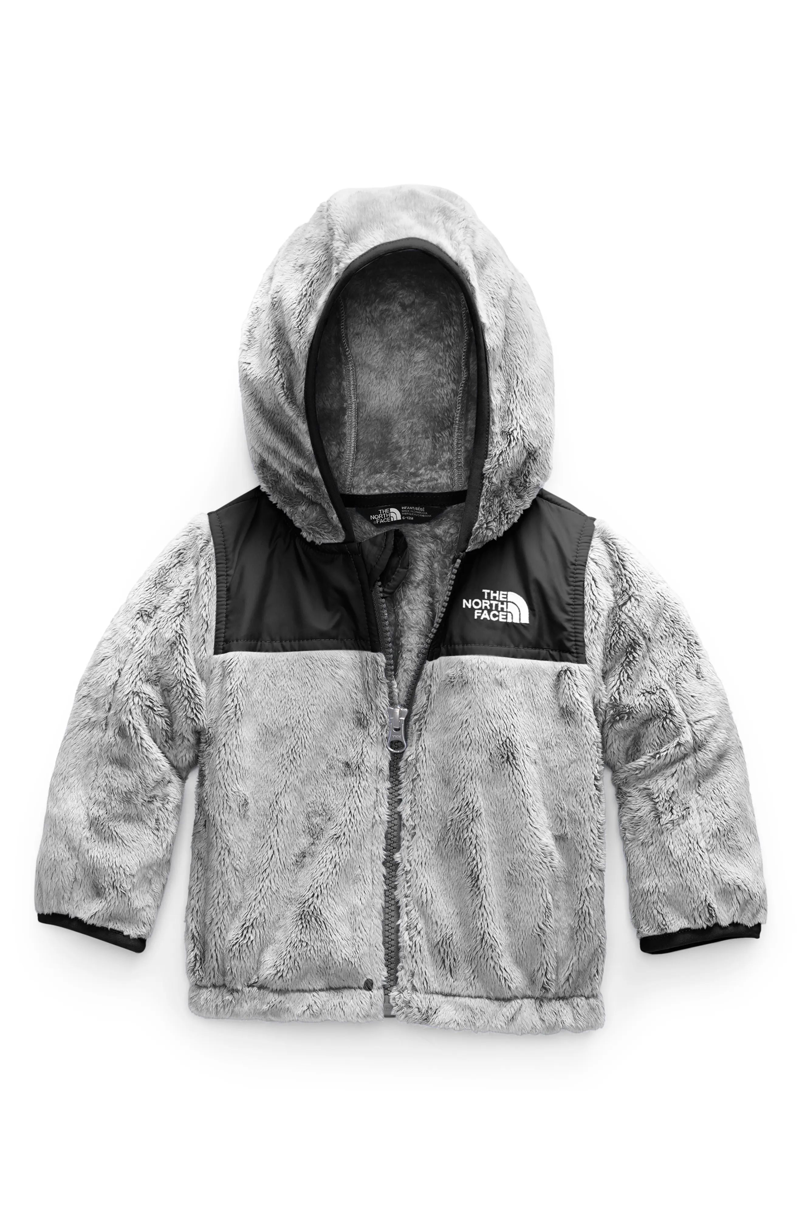 Infant Boy's The North Face Oso Fleece Full Zip Hoodie, Size 12-18M - Grey | Nordstrom