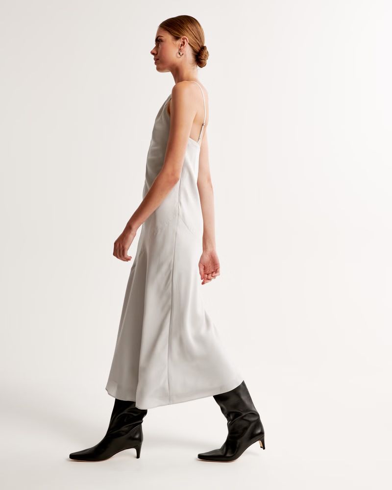High-Neck Maxi Dress | Abercrombie & Fitch (US)