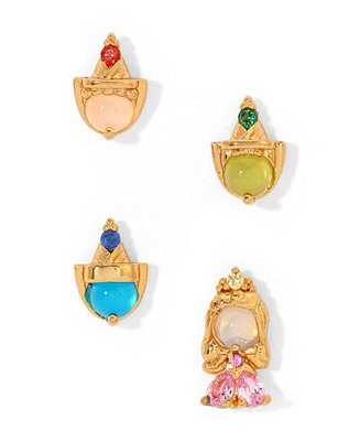 Crystal Multi-Color Disney Princess Sleeping Beauty Stud Earring Set | Macy's