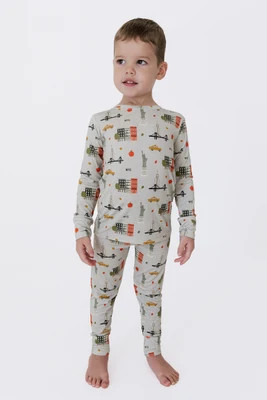 Gray Big Apple Dreams Two Piece Set | In My Jammers