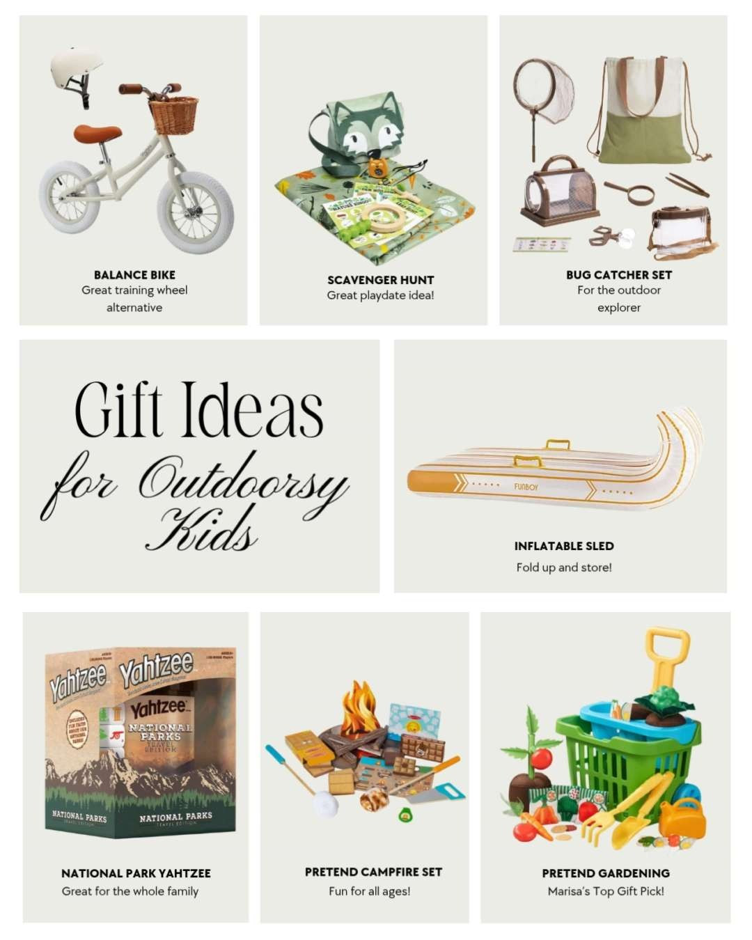holiday gift ideas for outdoorsy kids, little kid toys, young kid gifts, little kid gifts, adventure gifts, outdoor toys, outdoor gifts, sled, gifts for kids, kids gift guide, gift for 3 year old, gift for 4 year old, gift for 5 year old 

 

#LTKGiftGuide #LTKHoliday #LTKKids