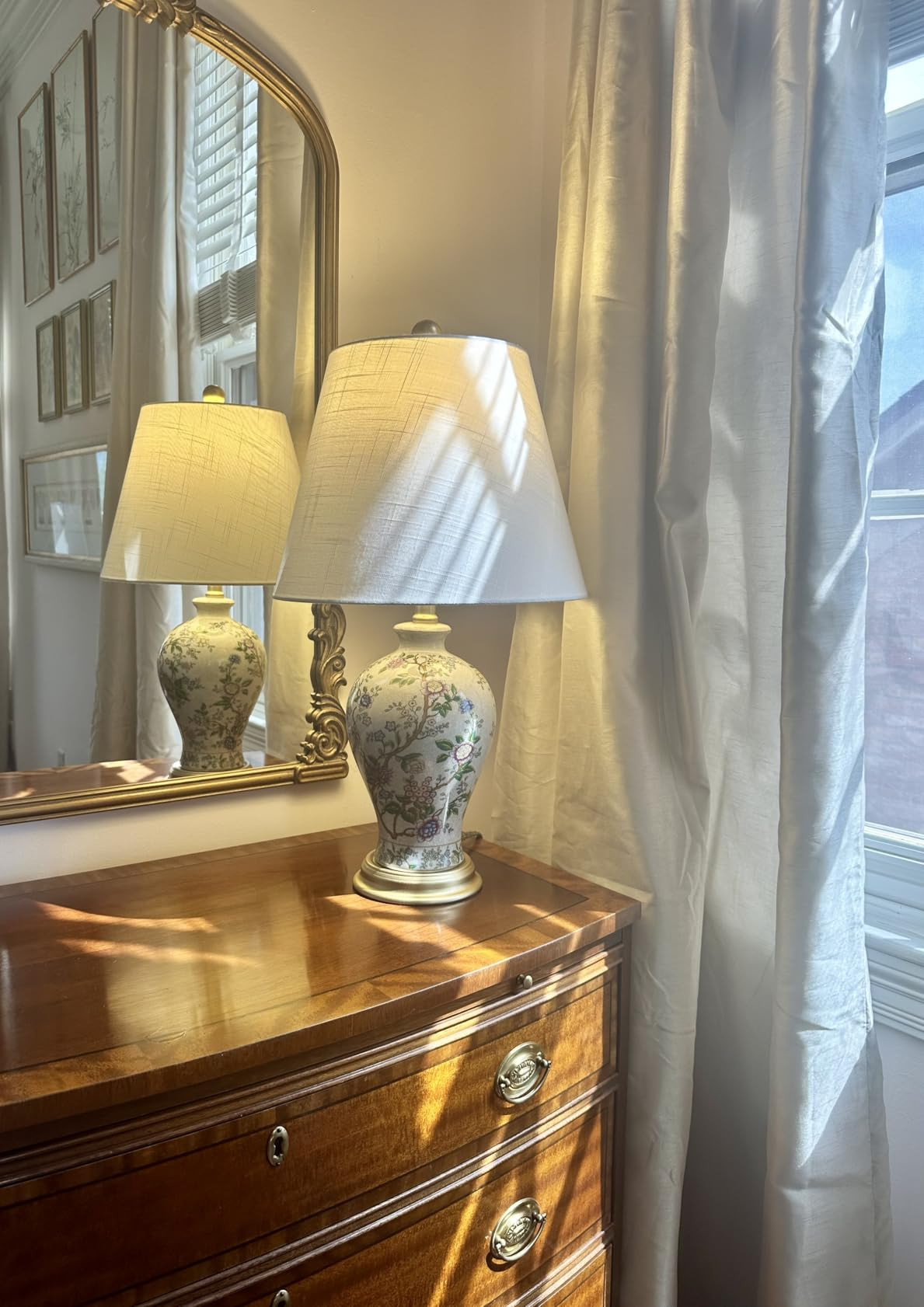 JONATHAN Y JYL3009B Grace 24" Floral Classic LED Table Lamp Cottage Traditional Bedside Desk Nigh... | Amazon (US)