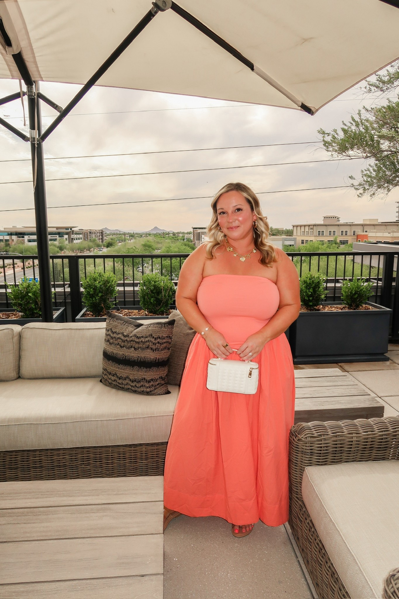 A dress that screams summer! Such a pretty color and love how it is strapless and breathable! Summer style, summer outfit , summer dress, resort wear, vacation outfit, midsize fashion

#LTKSeasonal #LTKSummerEdit #LTKStyleTip