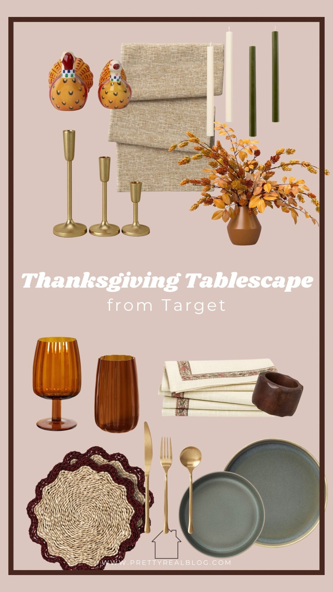 Thanksgiving table decor 

#LTKHome #LTKHoliday