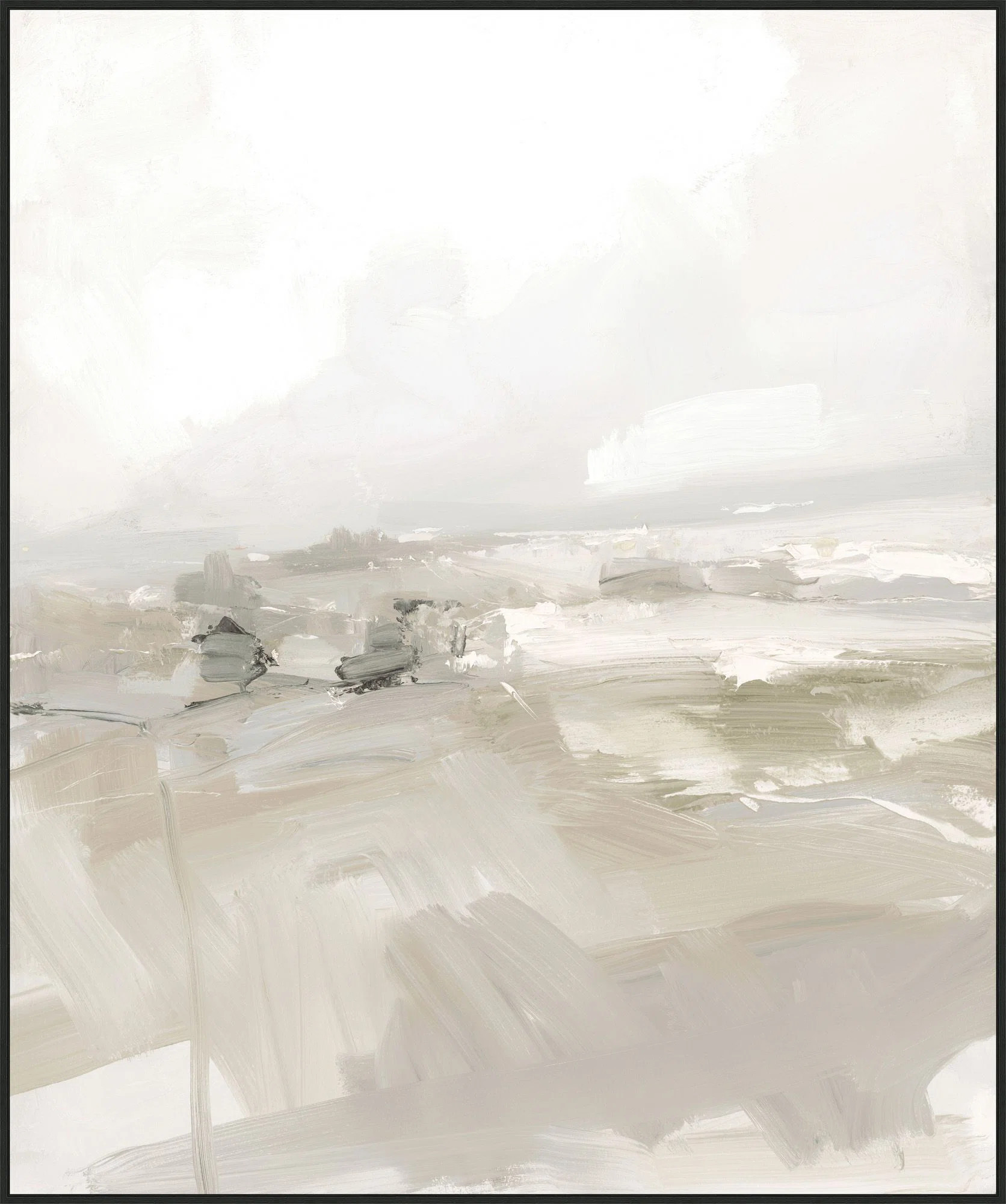 Wendover Art Group Calm from the Hills 1 - Floater Frame Print on Canvas | Wayfair | Wayfair North America