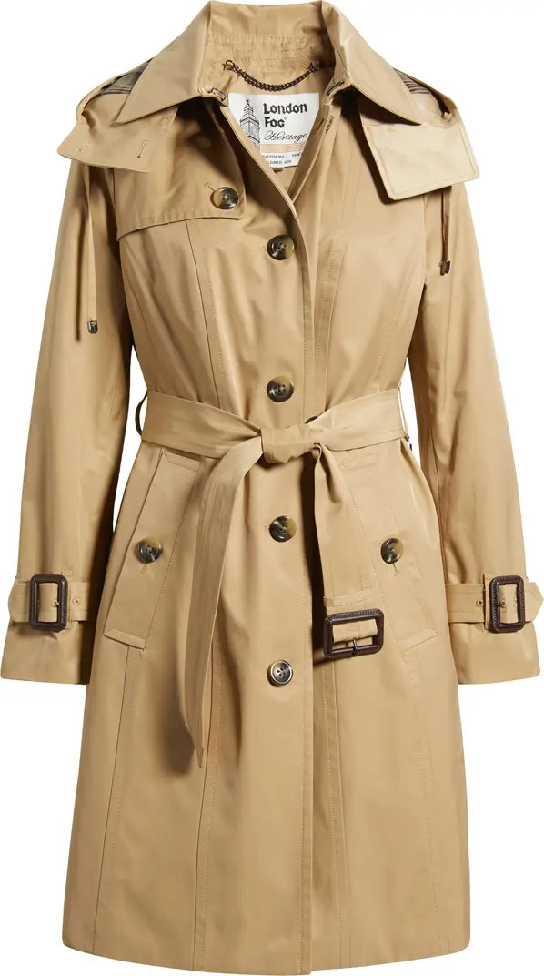 Heritage Trench Raincoat with Removable Hood | Nordstrom