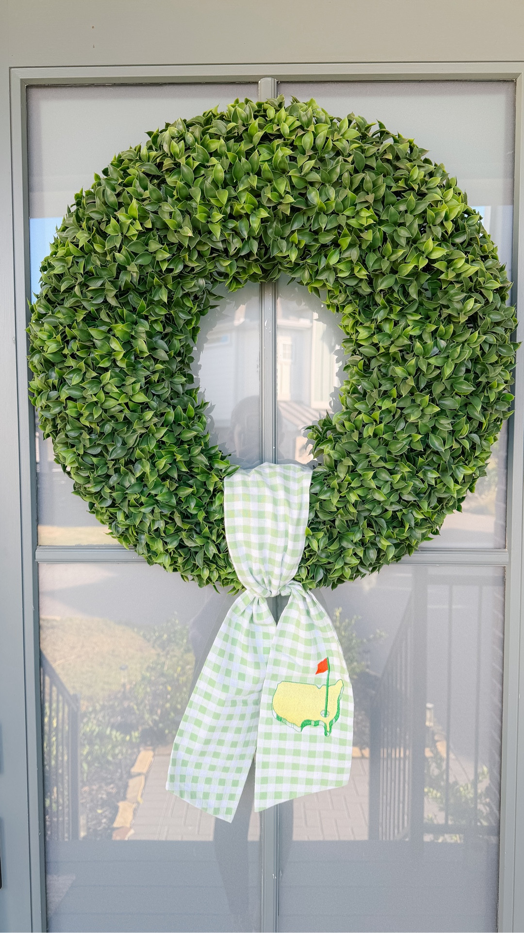 put out my masters wreath sash with me! 🤭⛳️💛 

my exact one is sold out but linking some similar ones! 

#LTKHome