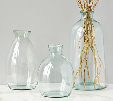 Artisanal Recycled Glass Vases | Pottery Barn (US)