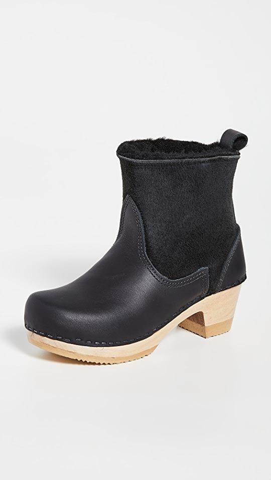 No.6 Pull On Shearling Mid Heel Boots | SHOPBOP | Shopbop