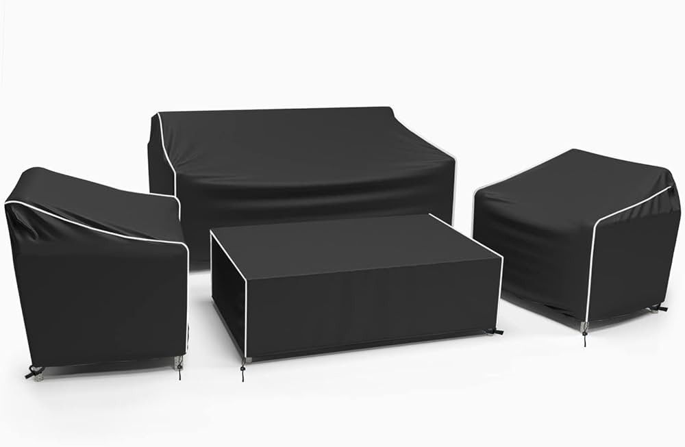 Gasadar Patio Furniture Covers Set, 4 Piece Waterproof Outdoor Furniture Cover for Outdoor Coffee... | Amazon (US)