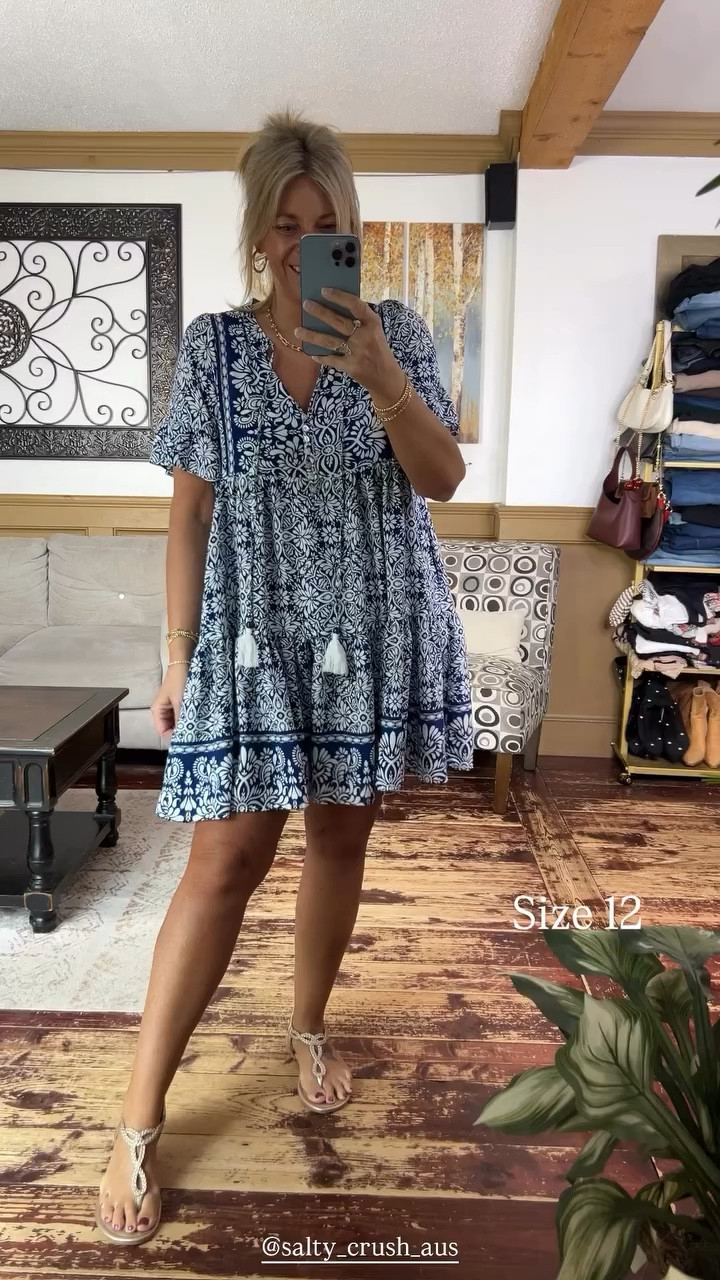 Size 12 @salty_crush_aus Great spring and summer dress. Use code NICOLELIERSC15 

#LTKMidsize #LTKSeasonal #LTKOver40