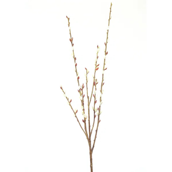 Polysilk Pussy Willow Stems, Bushes, And Sprays Arrangement | Wayfair North America