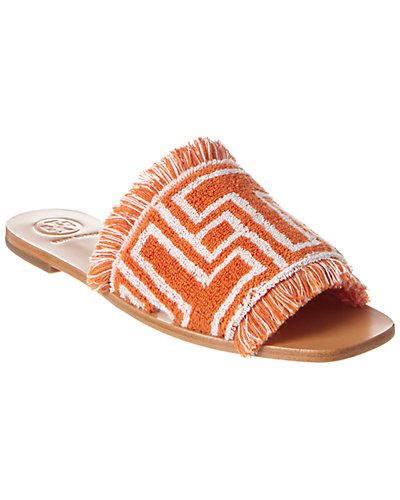 Tory Burch Towel T Flat Slide Sandal | Gilt