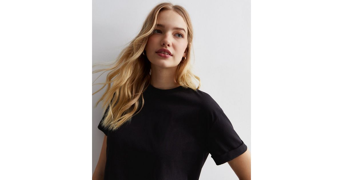 Black Jersey Boxy T-Shirt
						
						Add to Saved Items
						Remove from Saved Items | New Look (UK)