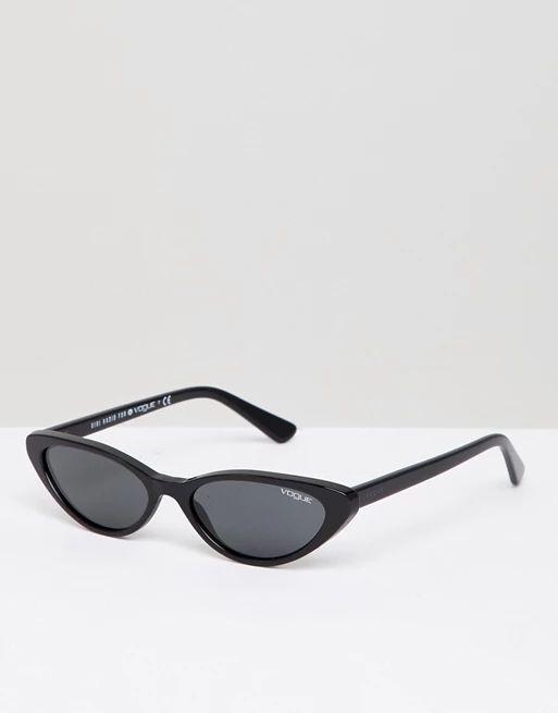 Gafas de sol estilo ojos de gato en negro de Gigi Hadid de Vogue | Asos ES