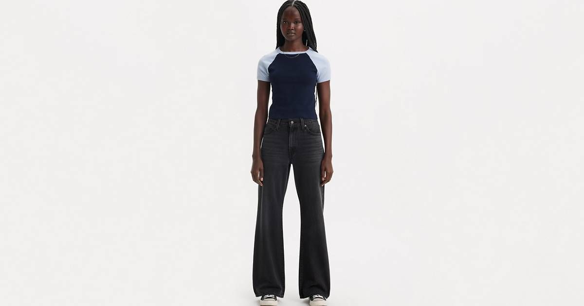 94 Baggy Bootcut Women's Jeans - Black | Levi's® US | Levi's US