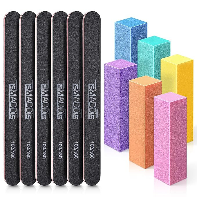 TsMADDTs Nail Files and Buffers, Professional Manicure Tools Kit Rectangular Art Care Buffer Bloc... | Amazon (US)
