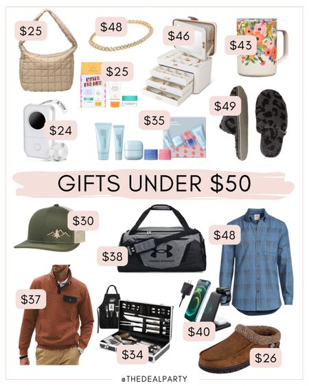 Gifts under $50 | Gift Guide under $50 | Gift Ideas under $50 | Gift Guide for Her | Gift Guide for Him 

#LTKGiftGuide #LTKSeasonal #LTKHoliday