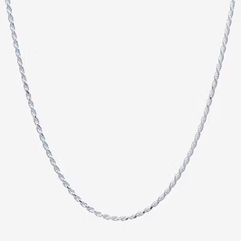 Silver Treasures Made in Italy Sterling Silver 16-24" Rope Chain Necklace | JCPenney
