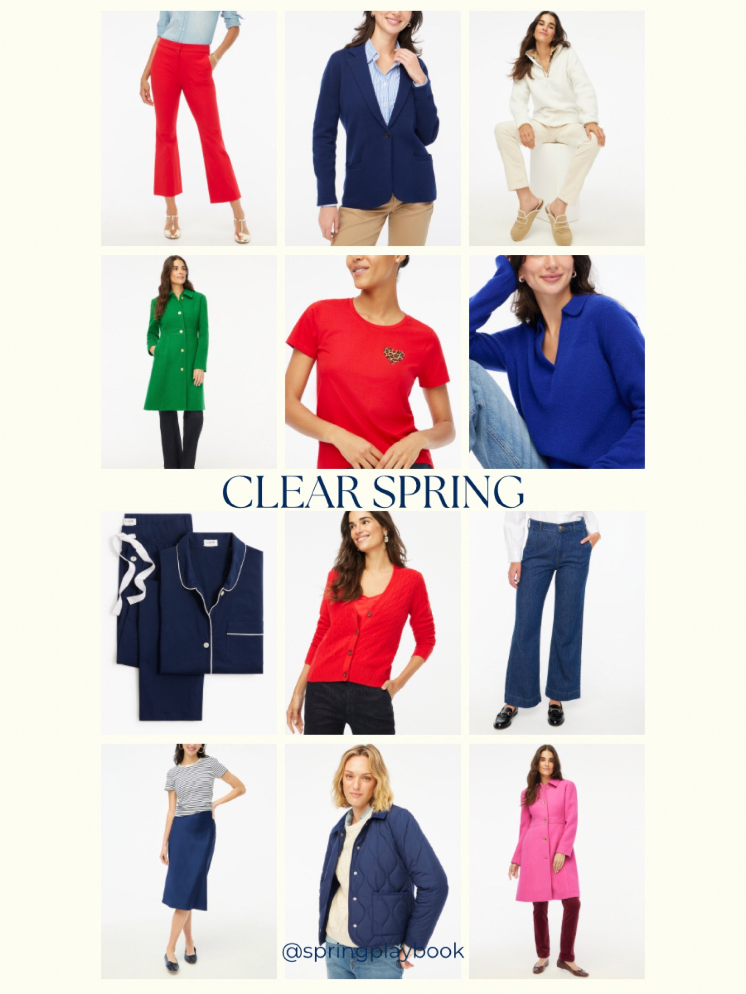 J.Crew Factory new arrivals. Fall 2024 styles for Clear & Bright Springs. 

Antique Navy is a bright navy, slightly darker than HOCBrightNavy. It’s great for a lot of seasons, but can be a bit dark close to the face for light & warm springs. 

This pink coat is HOCShockingPink  

#createdcolorful #createdcolorfulspring #hocspring #tcispring #pcaspring #lightspring #warmspring #truespring #brightspring #clearspring #paintboxspring #bluespring

#LTKWorkwear #LTKFindsUnder100 #LTKSaleAlert