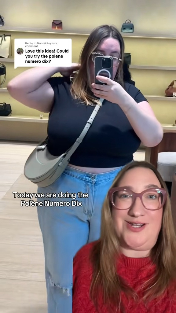 Will it Crossbody: Polene Numero Dix? Yes… ish. I would prefer the strap to be longer so it would work for more bodies, but if you love this style and are a similar size (18/20) and shape, this one is workable  

#LTKStyleTip #LTKPlusSize #LTKItBag