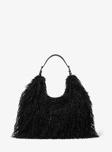 Nolita Large Faux Shearling Hobo Shoulder Bag | Michael Kors US