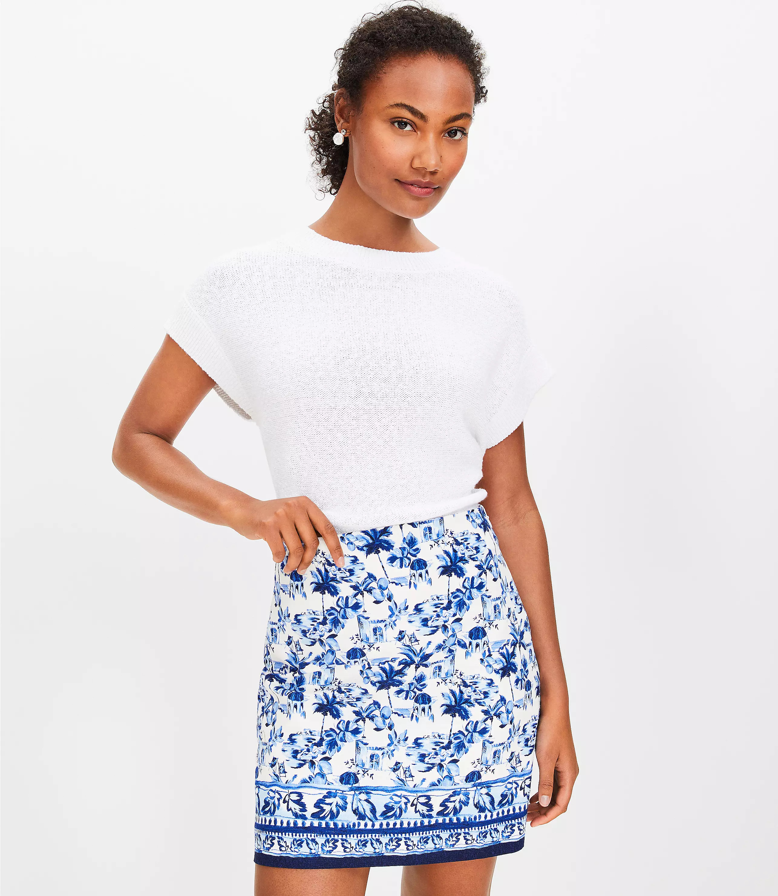 Corfu Weekend Shift Skirt | LOFT