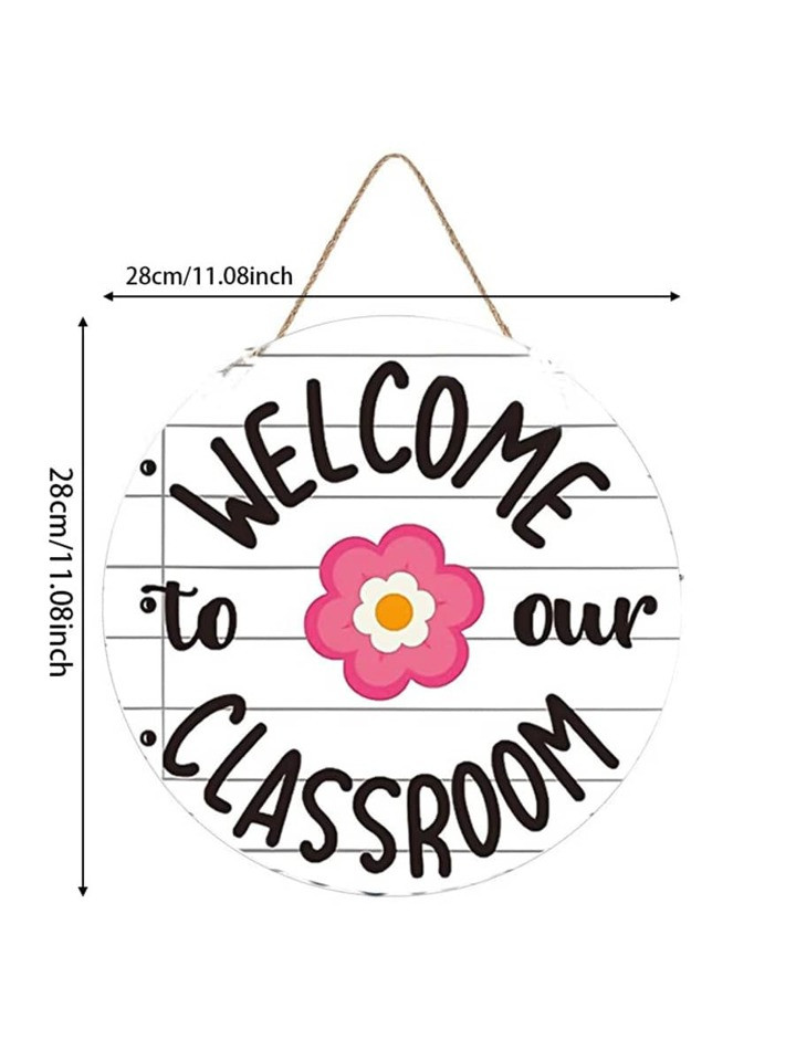 1pc Welcome Sign for Door Decor Welcome School Door Welcome to Our Door Sign for School Classroom... | SHEIN