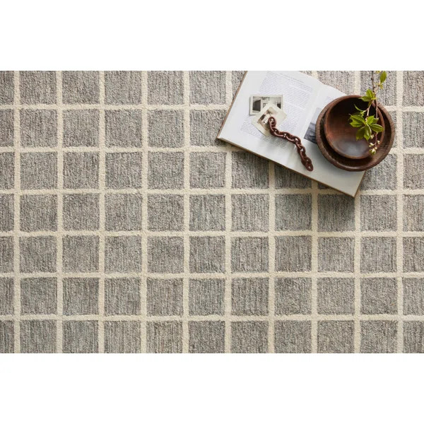 Chris Loves Julia x Loloi Polly Handmade Slate/Ivory Rug | Wayfair North America