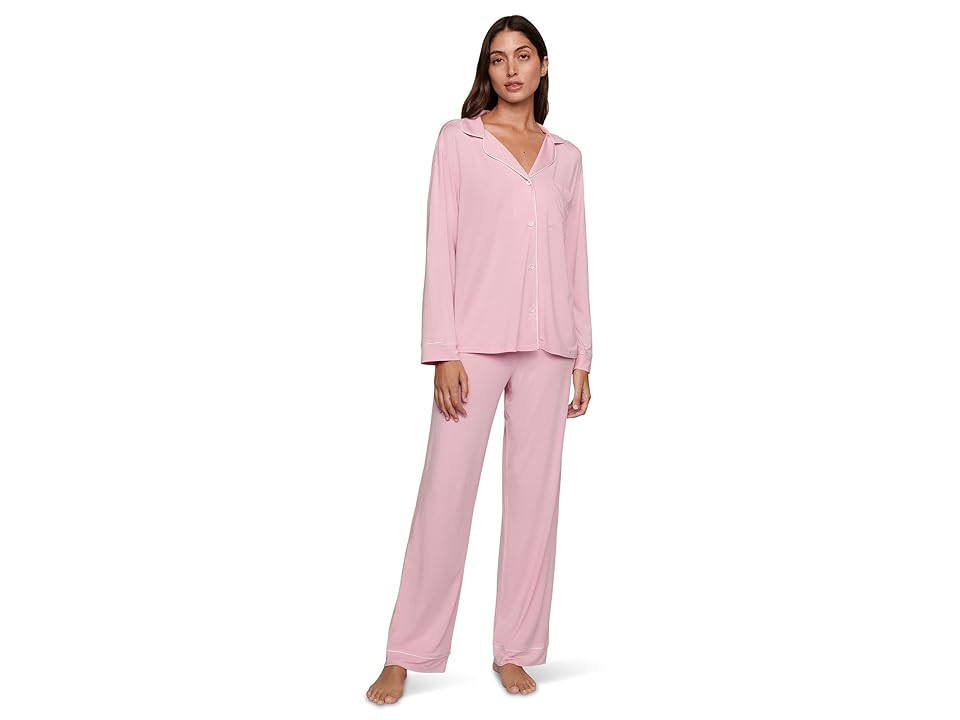 Eberjey Gisele - PJ Set Women's Pajama Sets Pink Nectar/Ivory : LG | Zappos