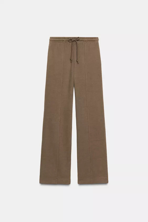 SOFT WIDE-LEG TROUSERS | Zara UK