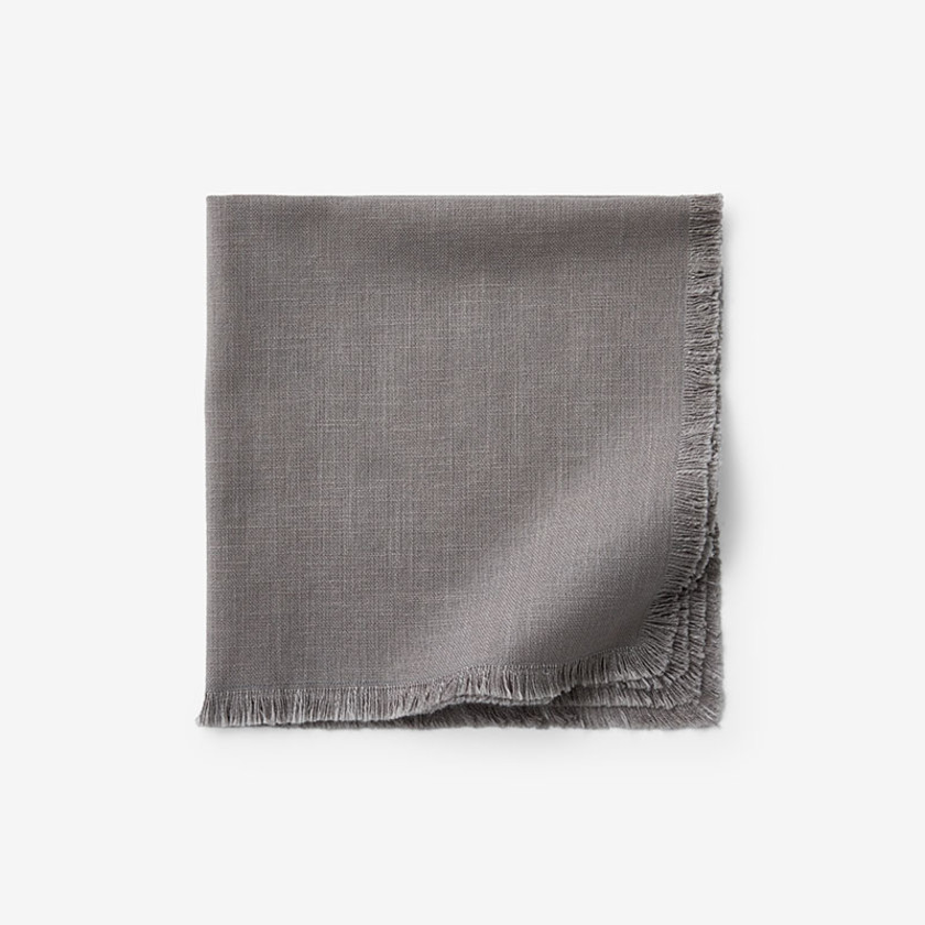 Solid Fringe Napkins, Set of 4 - Pale Blue, Size 19 X 19, Cotton | The Company Store | The Company Store