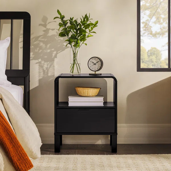 Asho 1-Drawer Solid Wood Nightstand | Wayfair North America