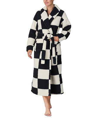 Sanctuary Women's Belted Checkered Fleece Robe - Macy's | Macy's