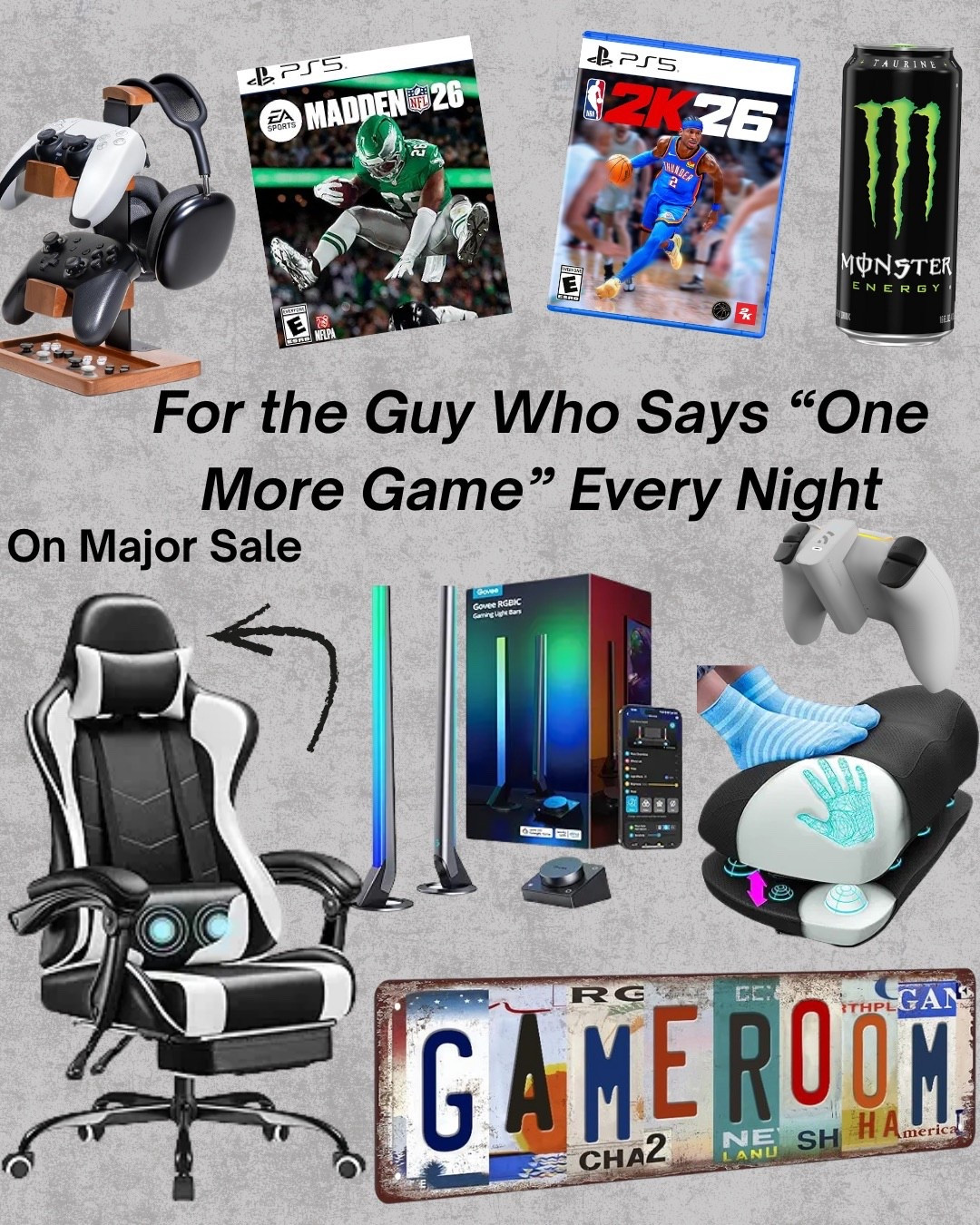For the guy who always says “one more game” 🎮
Game room decor, comfy chair, new games & little upgrades that will make his setup feel so much better. Great ideas for teens, boyfriends & husbands.

#gamergifts #gamersetup #giftguideforhim #LTKmens #amazontech #amazonfinds #holidaygiftideas #LTKholiday

#LTKMens #LTKGiftGuide #LTKHoliday