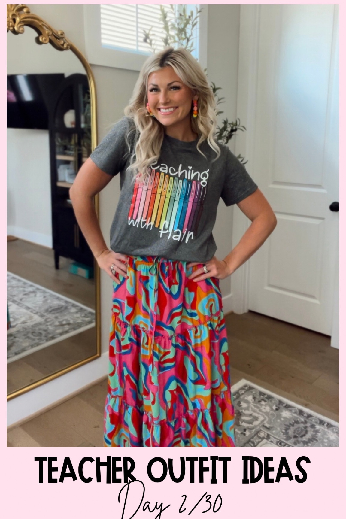 Teacher outfit ideas day 2/30⭐️🌈🫶

#LTKStyleTip #LTKSummerSales #LTKFindsUnder50