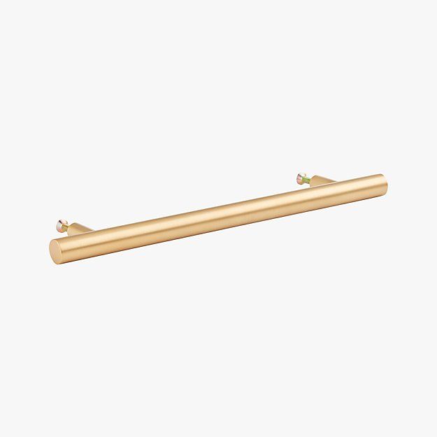 6" Brushed Brass Round Handle | CB2