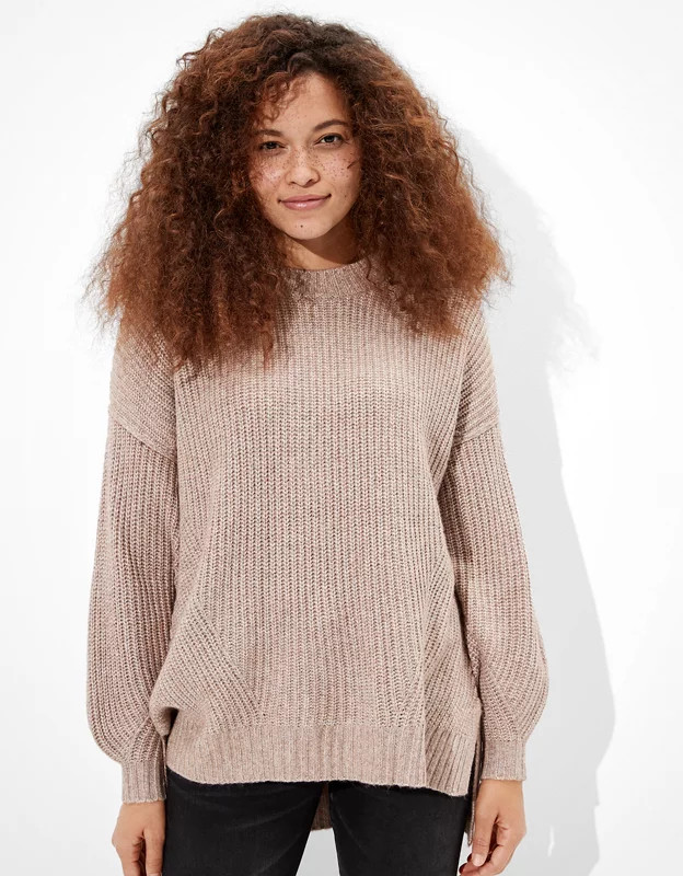 AE Oversized Dreamspun Crew Neck Sweater | American Eagle Outfitters (US & CA)