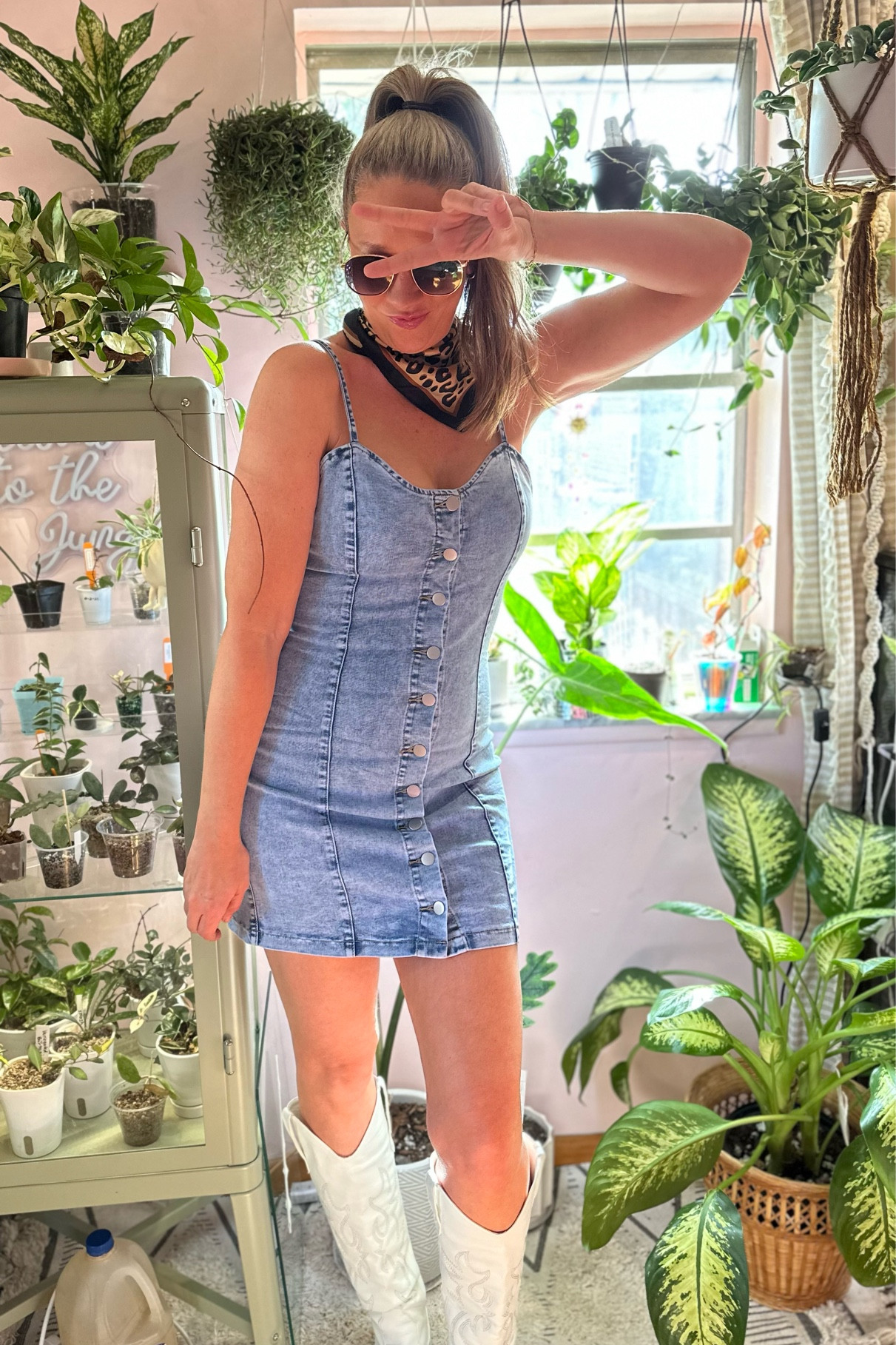 Country concert outfit, denim dress, Nashville outfit, affordable outfit

#LTKfindsunder50 #LTKstyletip #LTKSeasonal